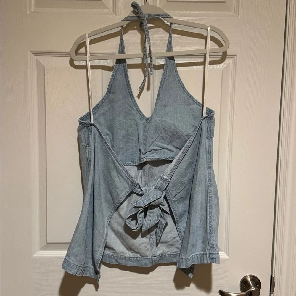 Denim Halter top - Picture 2 of 2